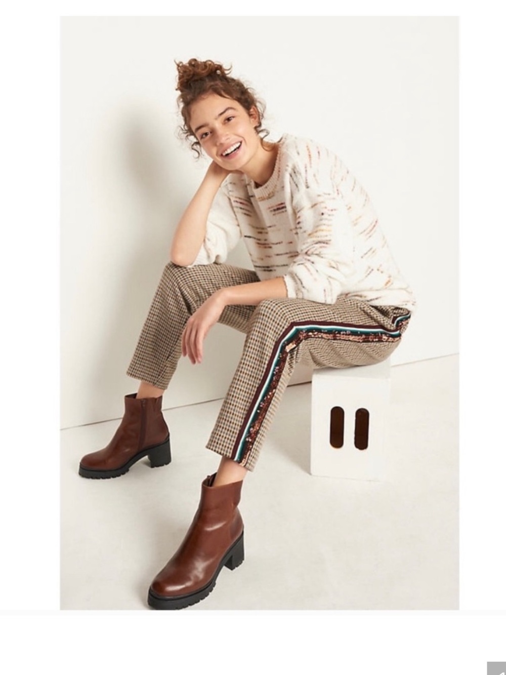 Anthropologie Maeve Bettie Tapered Sequin Pants